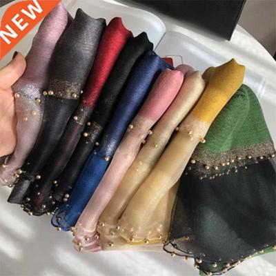 2022 New Summer Silk Scarf For Women Long Size Pashmina Ly