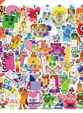 103050pcs Numberblocks Cartoon Stickers Decals Cute Graffi