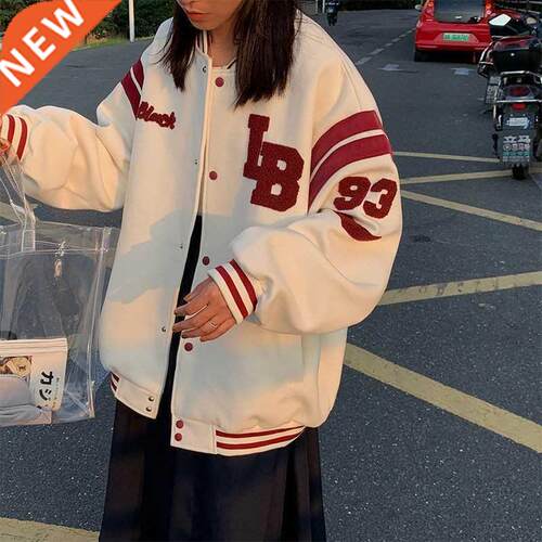 Plus Velvet Thick Coats Student Jackets Women Baseball Unifo