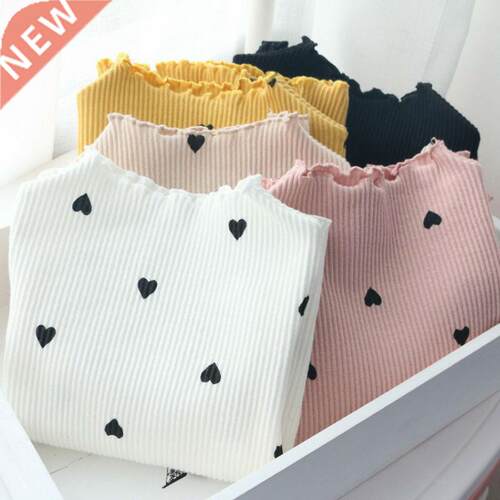 Cute Girl T-shirt Winter Baby O-Neck Love T-Shirt Girl Long