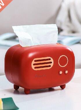 Multi-function Retro Radio Model Tissue Box Desktop Paper