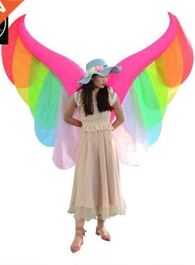 Halloween adult nflatable angel wngs ranbow wng sut pro