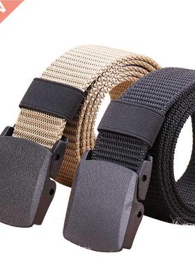 2019 Men Tactical Belt Nylon Military Waist Belt With Plasti