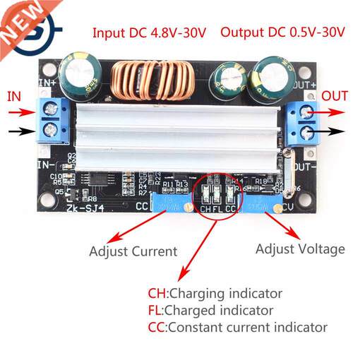 DC DC Voltage Boost Buck Converter 4.8-30V Solar Charger Cha