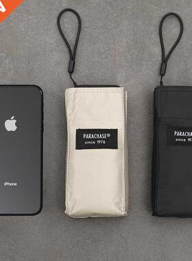 Ultralight Mini Flat Umbrella Portable Six Folding Clear Umb