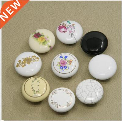 38mm Ceramic Round Single Knobs Cupboard Drawer Pull Kitchen