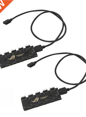 12V 4Pin/5V 3 Pin Interface RGB Hub Splitter 3Pin 4pin Hee