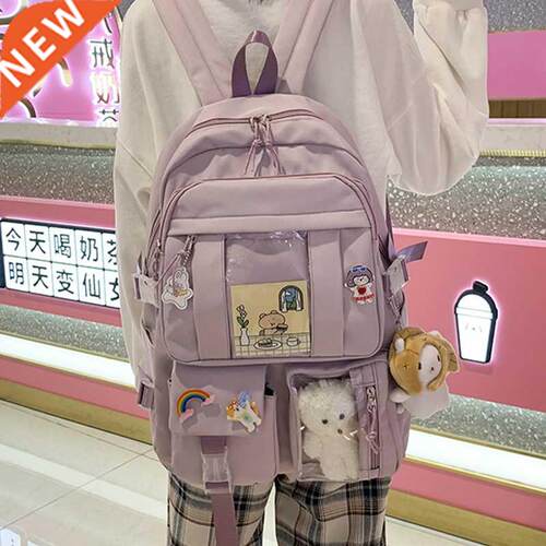 Purple Nylon ackpack for Women Large Capacity ackapck 2021