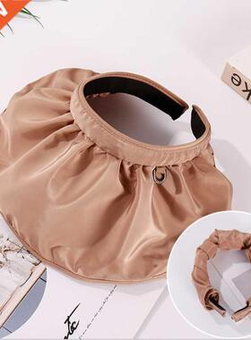 Fashion Two Uses Women Headband Empty Top Hat Sun Protection