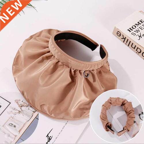 Fashion Two Uses Women Headband Empty Top Hat Sun Protection