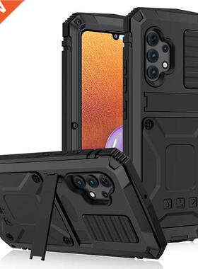 360 Full Metal Aluminum Armor Holder Phone Case For Samsung