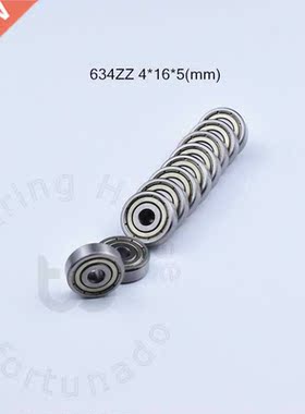 10pcs 634ZZ 4*16*5(mm) free shipping chrome steel Metl Se