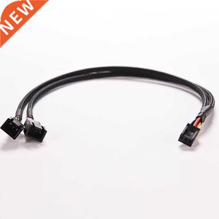 3Pin Female Y-Splitter to Dual 2Pin Male Mainboard Power Cab
