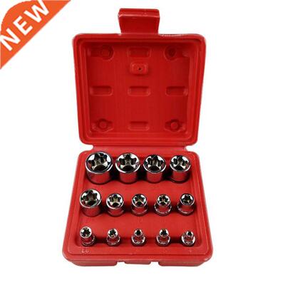14PC Professional Sockets E4-E24 Torx Torque Bits Tools Set