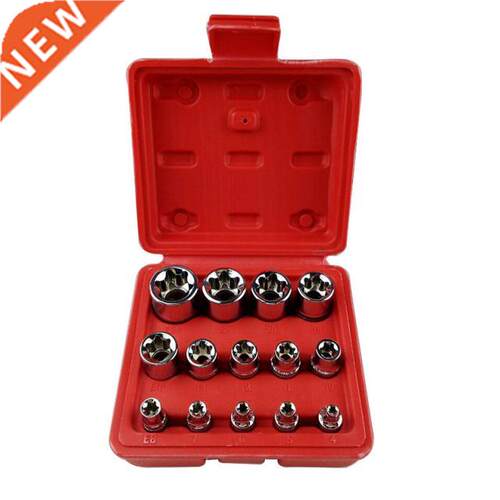 14PC Professional Sockets E4-E24 Torx Torque Bits Tools Set