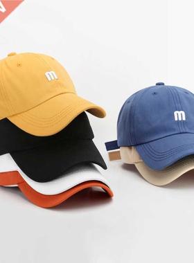 Embroidery Women's Cap Soft Cotton Men's Caps for Men M Lett