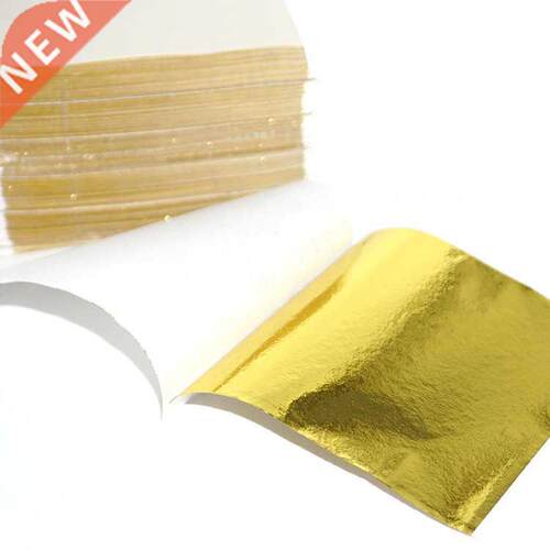 100Pcs Art Craft Design Paper Gilding Imitation Gold Sliver