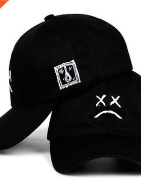Men&p;#39;s Sad Face aseall Caps Women Fashion Emroidery Me