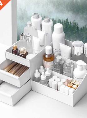 Cosmetic Makeup Organizer with Drawers, Plastic Bathroom Ski