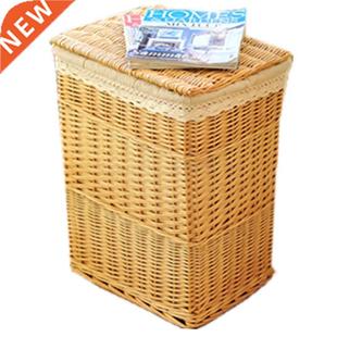 Sundries storage baskets rattan garden fabric wicker hamper