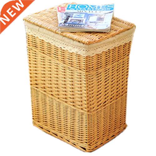 Sundries storage baskets rattan garden fabric wicker hamper