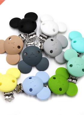 BOBO.BOX 1pc Silicone Beads Mouse Pacifer Clips Accessories