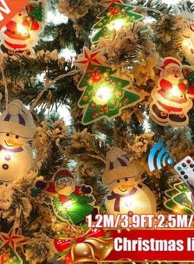 2.5M 20LED Santa Claus Snowflake Tree LED Light String Chris
