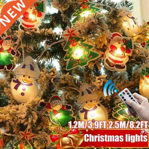 2.5M 20LED Santa Claus Snowflake Tree LED Light String Chris