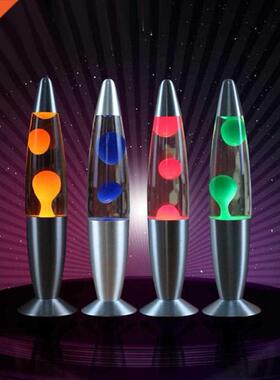 Metal Base Wax Lava Lamp Night Light for Bedroom Decor Europ