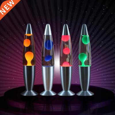 Metal Base Wax Lava Lamp Night Light for Bedroom Decor Europ