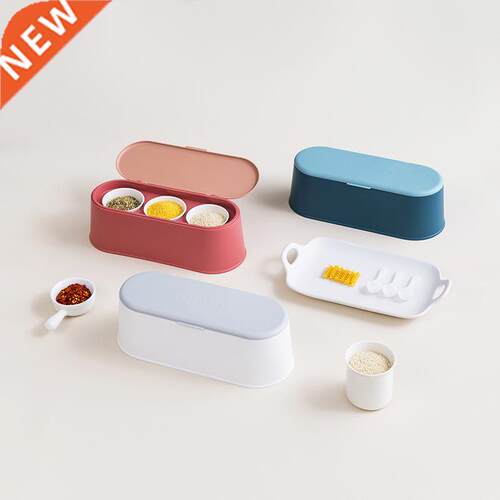 1pcs Spice Jar Seasoning Box Kitchen Spice Rack 3 Graid