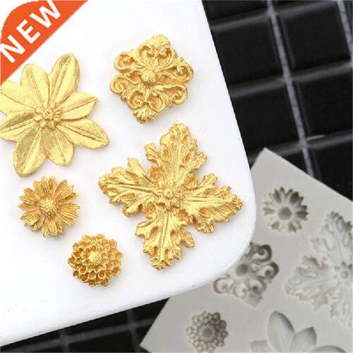 New Flower Shape Silicone Cake Molds Chocolate Fondant