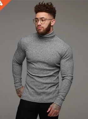 New Fashion Winter Sweater Men Warm Turtleneck Mens Sweaters
