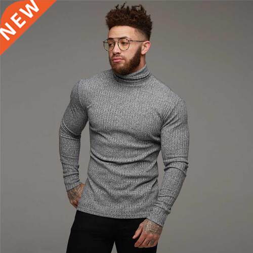 New Fashion Winter Sweater Men Warm Turtleneck Mens Sweaters