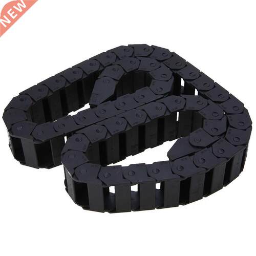 15 x 0mm Black Cable Drag Chain Plastic Nylon Towline Trans
