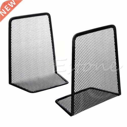 1 Pair Metal Mesh Desk Organizer Desktop Office Home Bookend