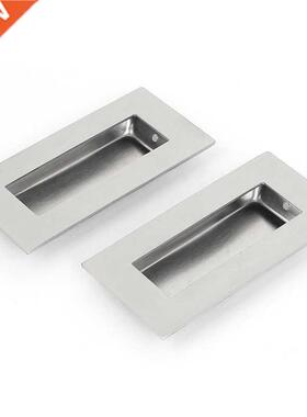 52mmx102mm Recessed Flush Pull Finger Insert Door Handle 2PC