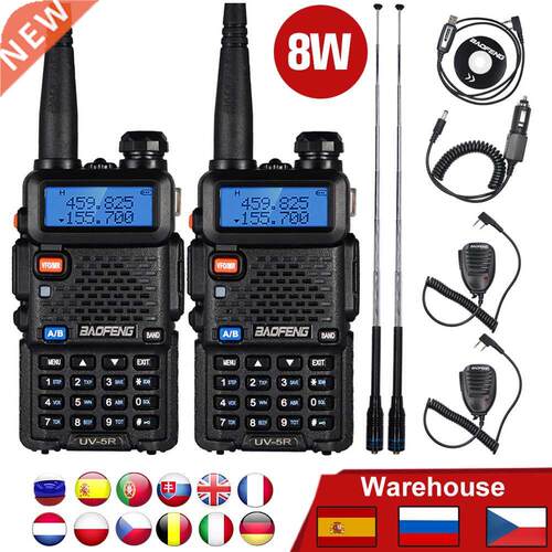 2cs Baofeng UV5 Walkie Talkie Two Way Cb adio 8W 10KM UV-