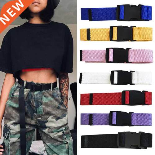 Adults Adjustable All-Match Belt Unisex Korean Style Canvas