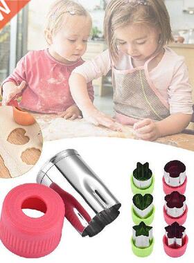 Stainless Steel Vegetable Fruit Cutter Mold 3pcs Star Heart