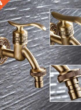 Brass Wall Mount Outdoor Bbcock Retro Tap Garden Faucet Ba