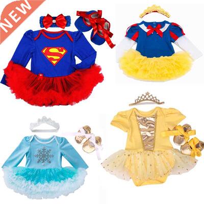 Baby Gil Clothes elsa anna Costume fo Baby Infant Bithday