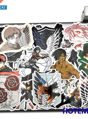 40pcs Anime Attack on Titan Levi Ackerman Eren Toys Sticker