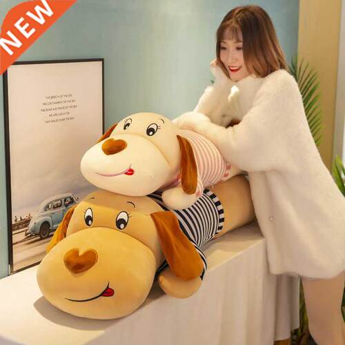 50-100cm new soft body couple striped big dog dog doll home