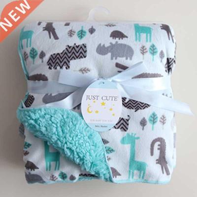 Baby Blankets New Thicken Double Layer Coral Fleece Infant S