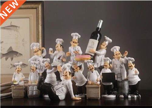 Creative resin cook kitchener chefs decoration faion chef