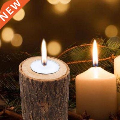 1PC Creative Wooden Candlestick Succulent Plant Pot Tray