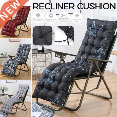 53x180cm Long Cushion Recliner Chair Cushion Thicken Foldabl