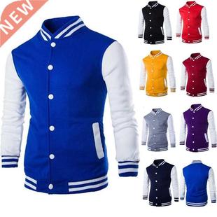 Hoodies Men/Boy Baseball Jacket Men Fashion Design Wine Red