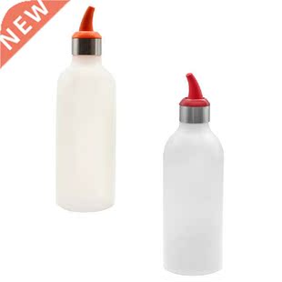 2Pcs Squeeze Bottle Squirt Condiment Bottles with Cap for